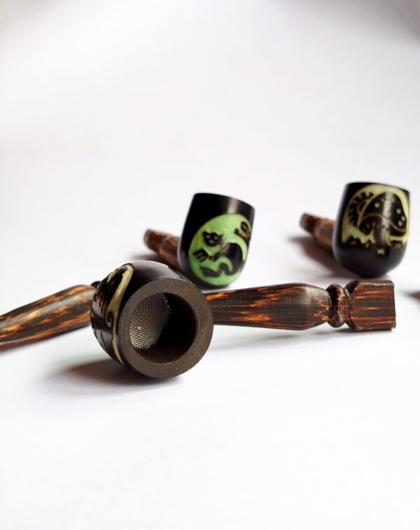 Cachimbo de Jarina e Tucum | Pipe da Amazônia Equatoriana - Imagem 2