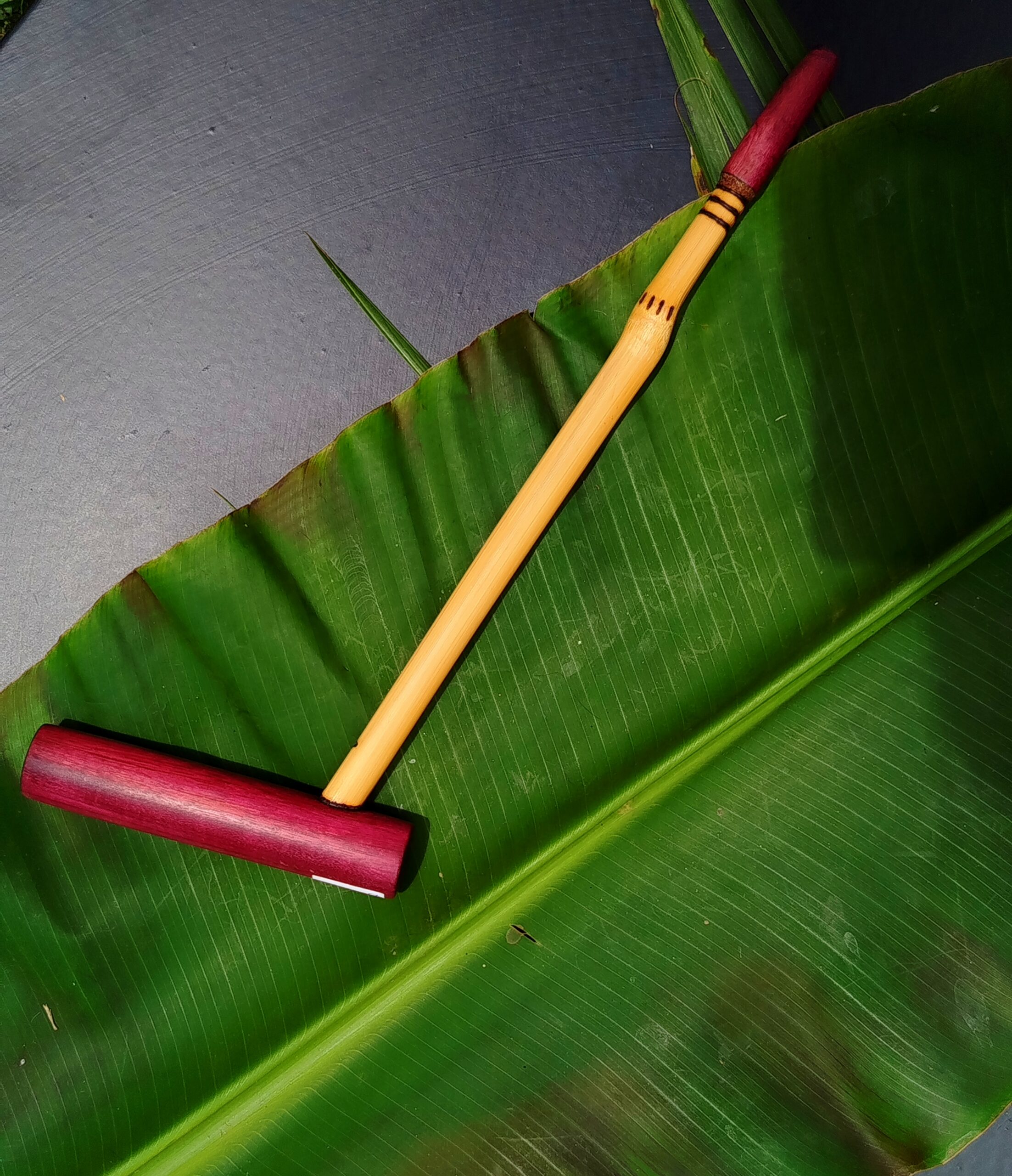 Tepi de Bambu com Roxinho | Aplicador de Rapé - Imagem 2