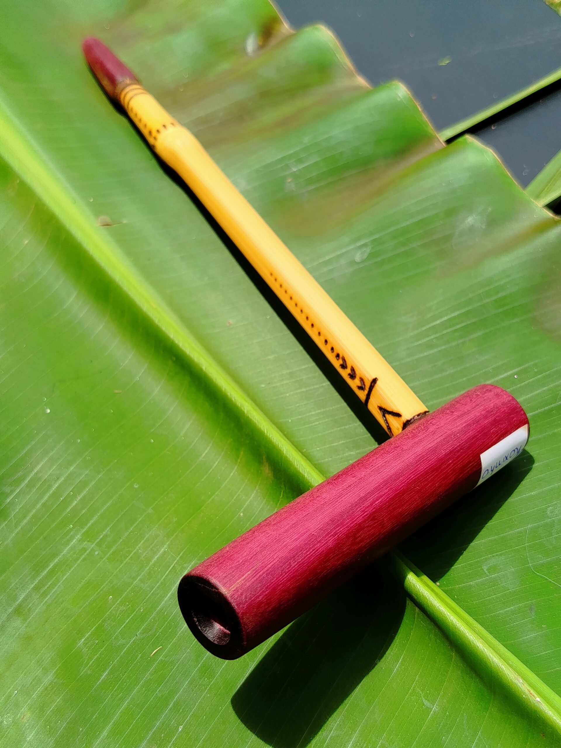 Tepi de Bambu com Roxinho | Aplicador de Rapé - Imagem 3