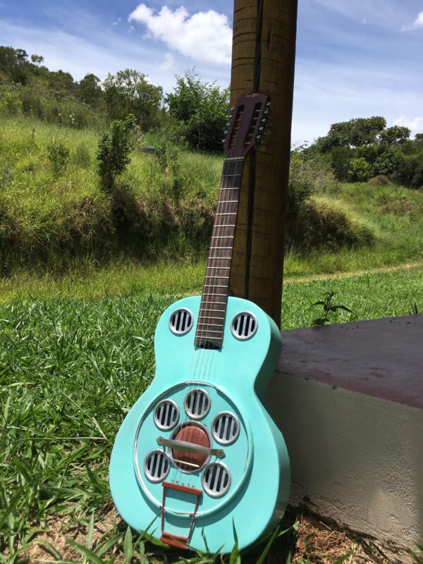 Kit | Viola Dinâmica Azul + Estojo de Fibra - Imagem 2