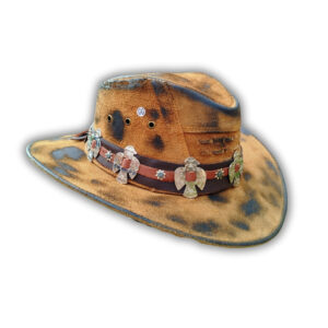 Chapéu High Custom Águia Queimado | Camurça