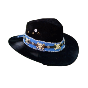 Chapéu High Custom Caveira | Camurça