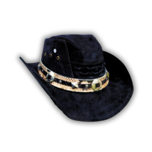 Chapéu High Custom Black | Camurça