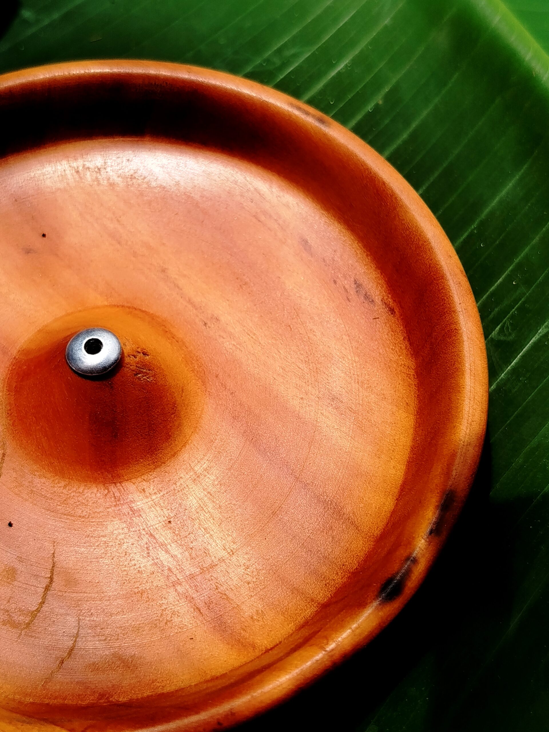 Incensário Redondo de Madeira | Peroba Rosa - Imagem 4