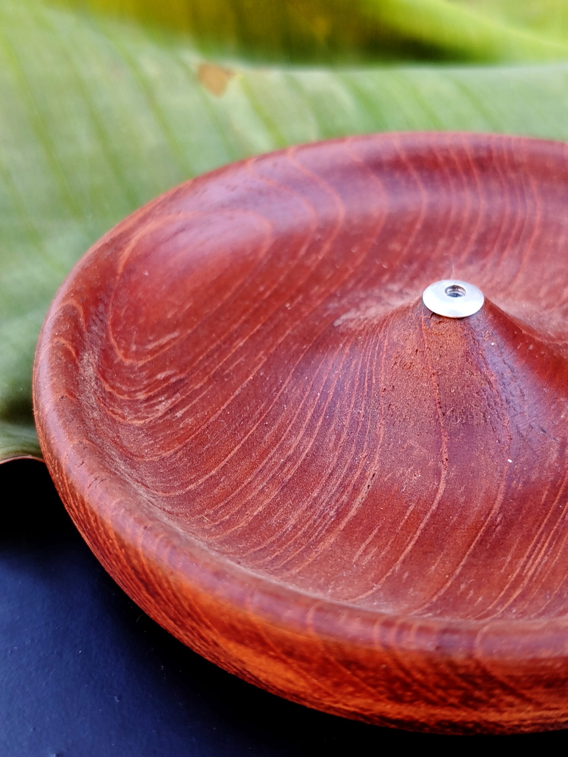 Incensário Redondo de Madeira | Mogno - Imagem 4