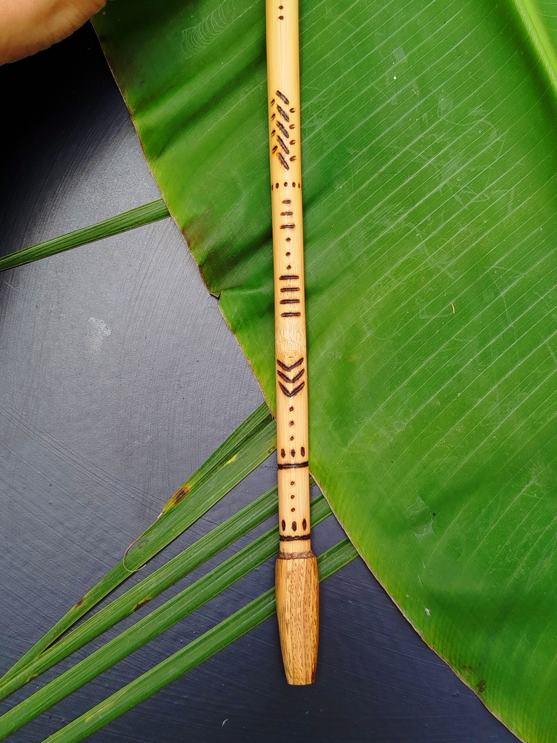 Tepi de Bambu com Jacarandá | Aplicador de Rapé - Imagem 4