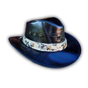 Chapéu High Custom Black | Couro