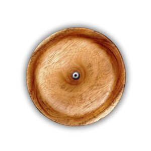 Incensário Redondo de Madeira Importada