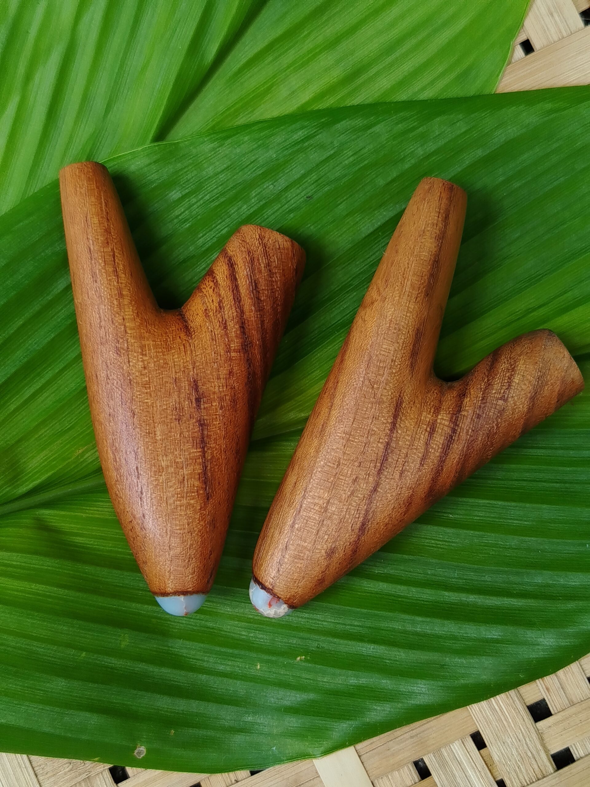 Kuripe de Madeira com Cristal | Jacarandá - Imagem 2