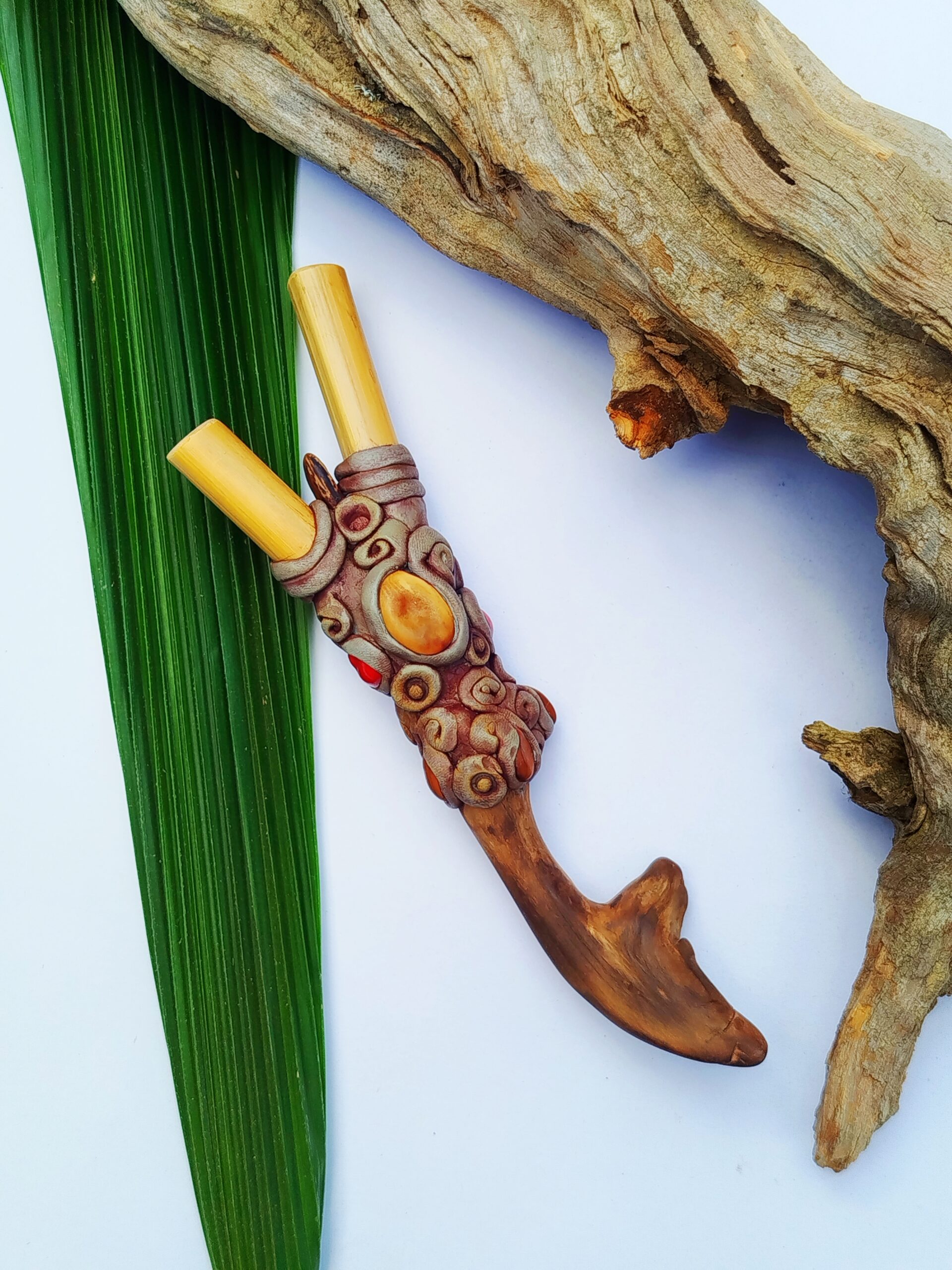 Kuripe de Bambu com Sementes | Coleção Forças da Natureza - Imagem 4