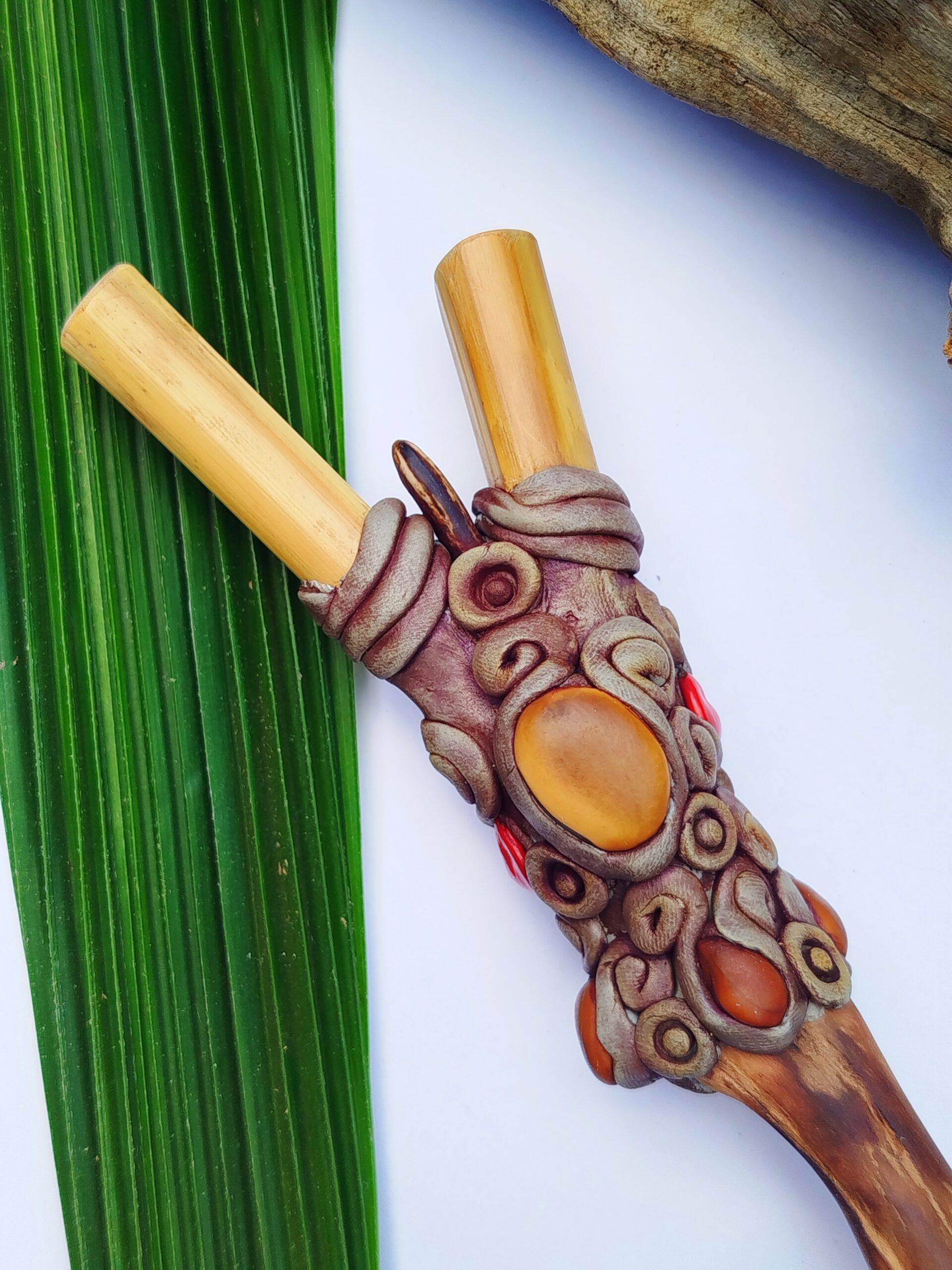 Kuripe de Bambu com Sementes | Coleção Forças da Natureza - Imagem 2