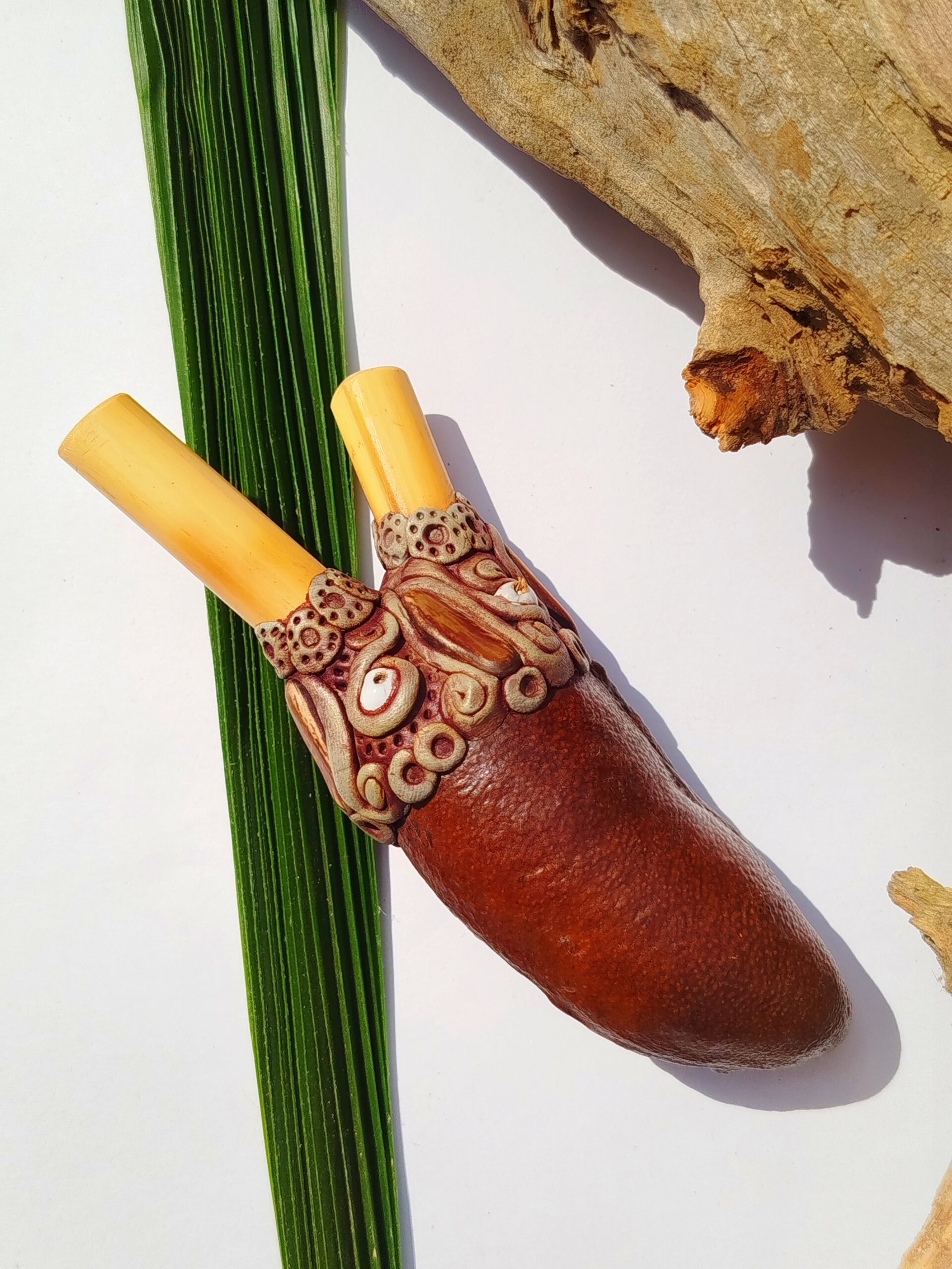 Kuripe de Bambu com Sementes | Coleção Forças da Natureza - Imagem 3