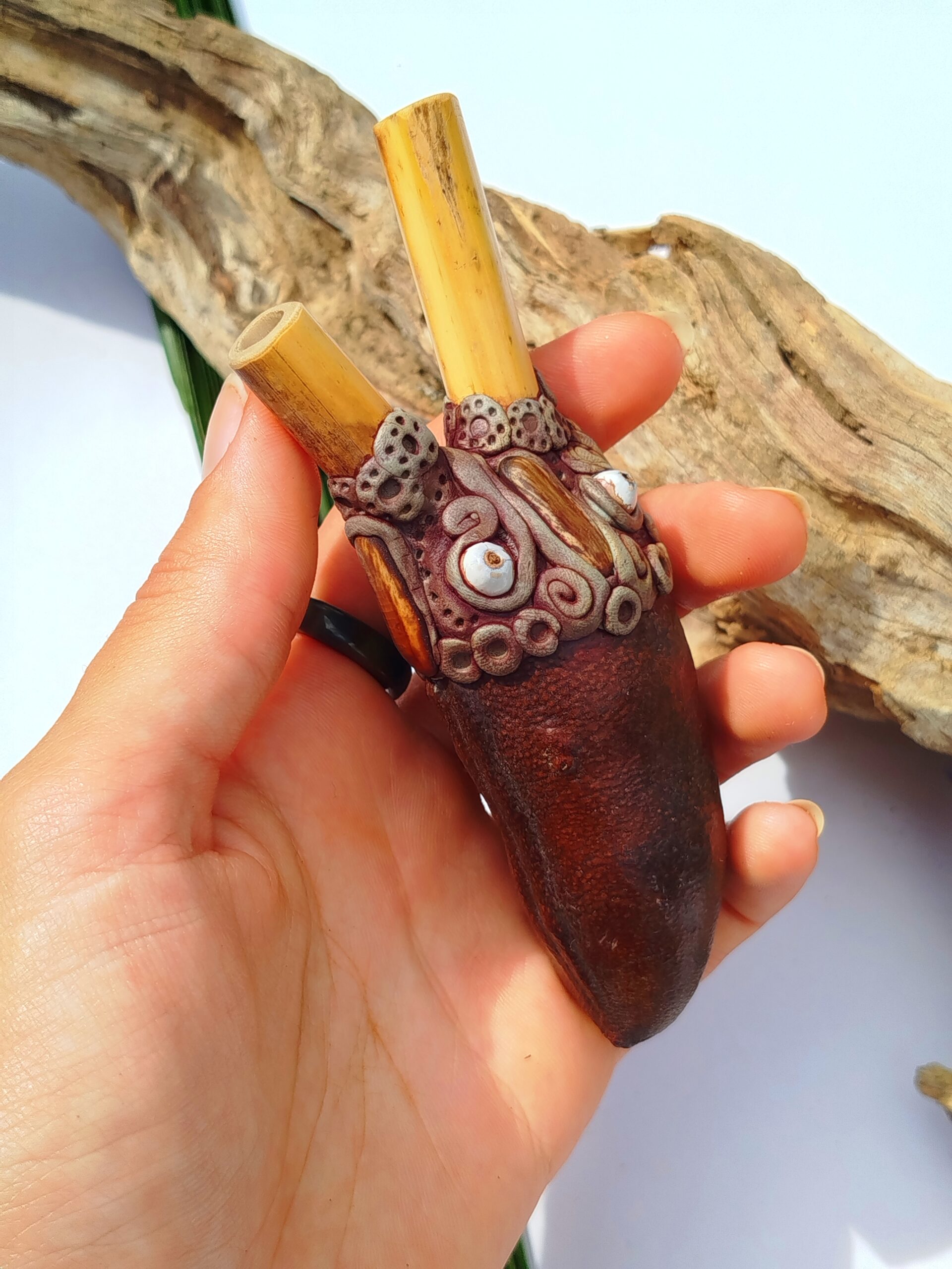 Kuripe de Bambu com Sementes | Coleção Forças da Natureza - Imagem 2