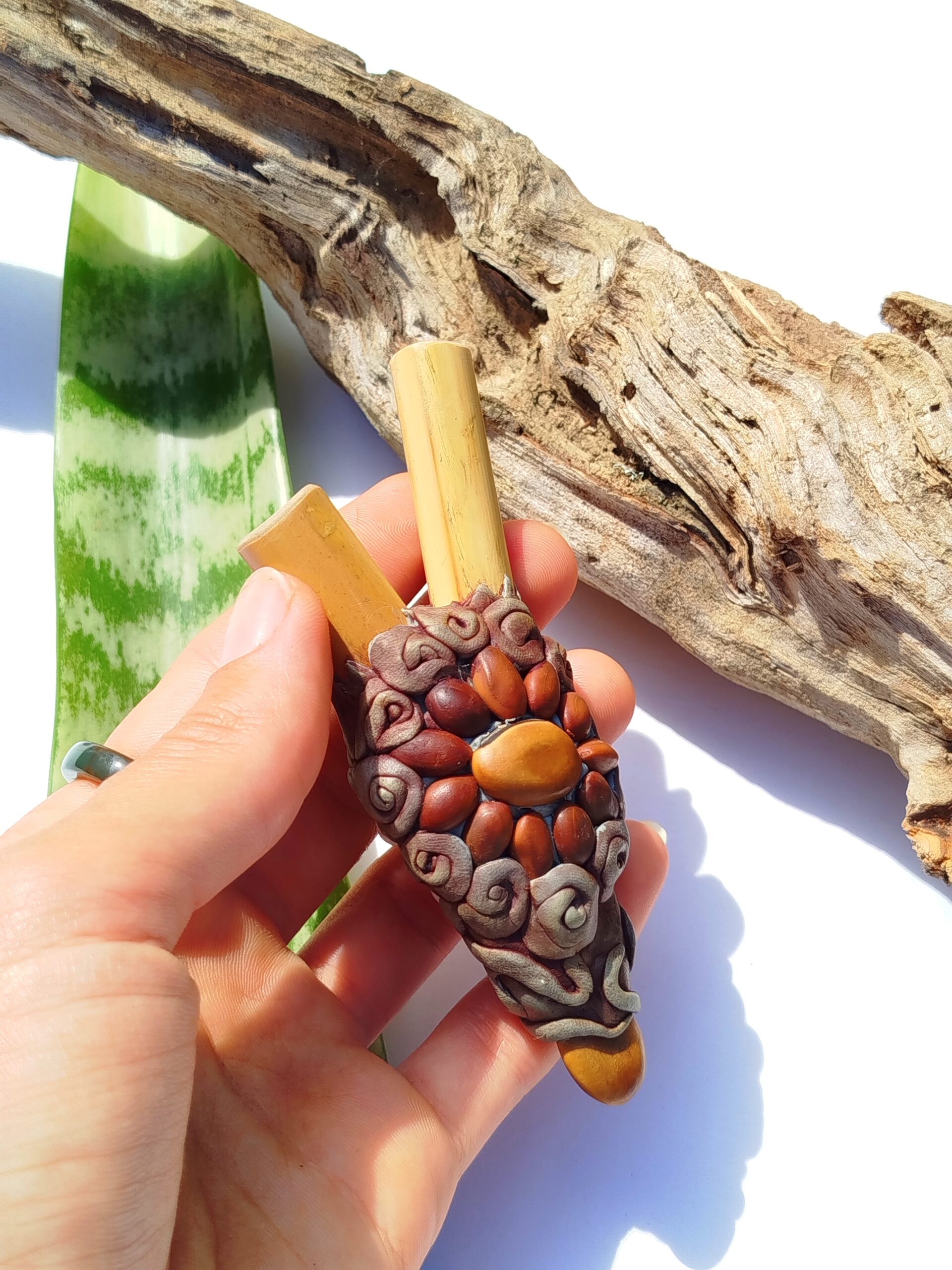 Kuripe de Bambu com Sementes | Coleção Forças da Natureza - Imagem 2