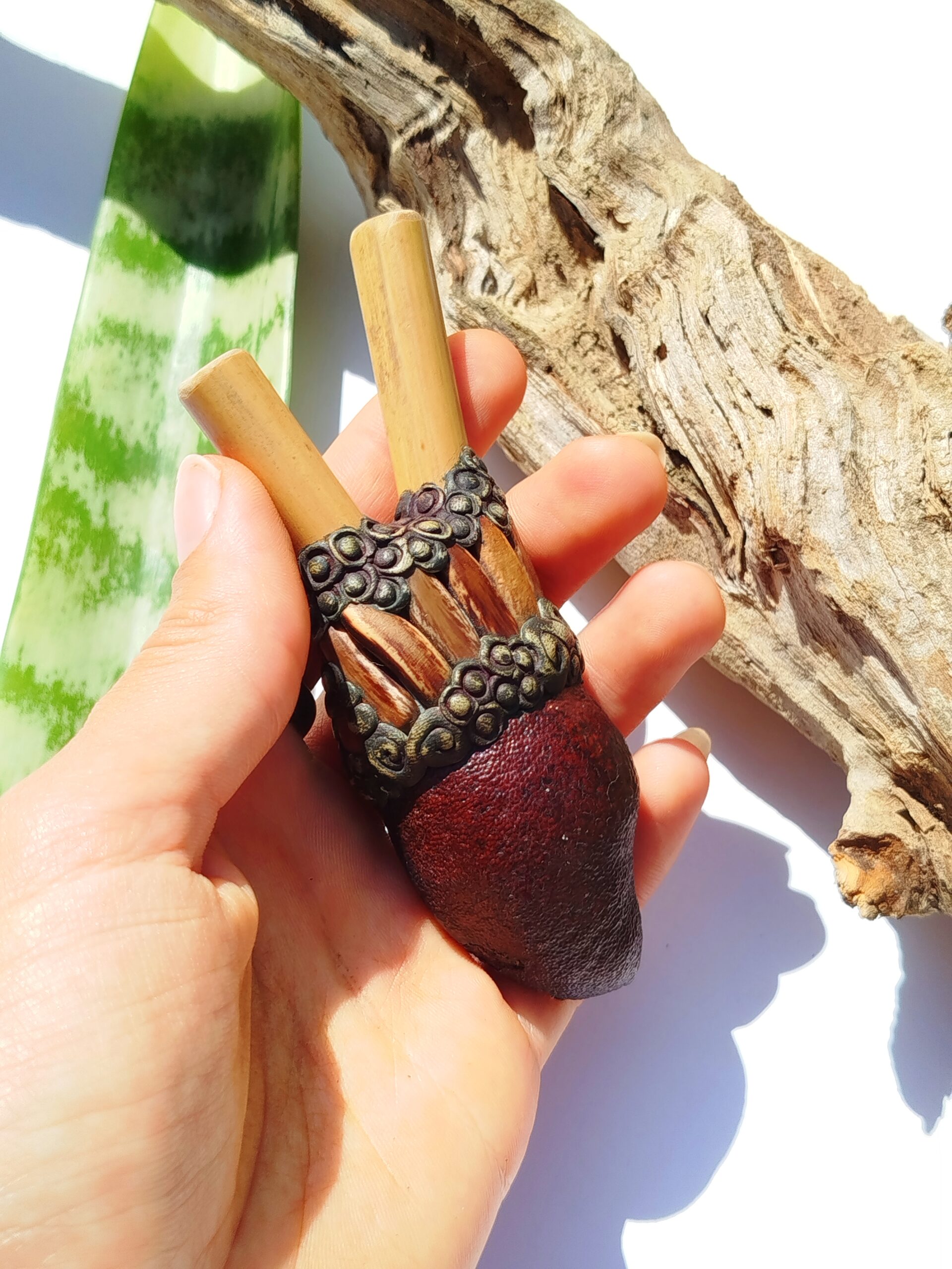 Kuripe de Bambu com Sementes | Coleção Forças da Natureza - Imagem 2