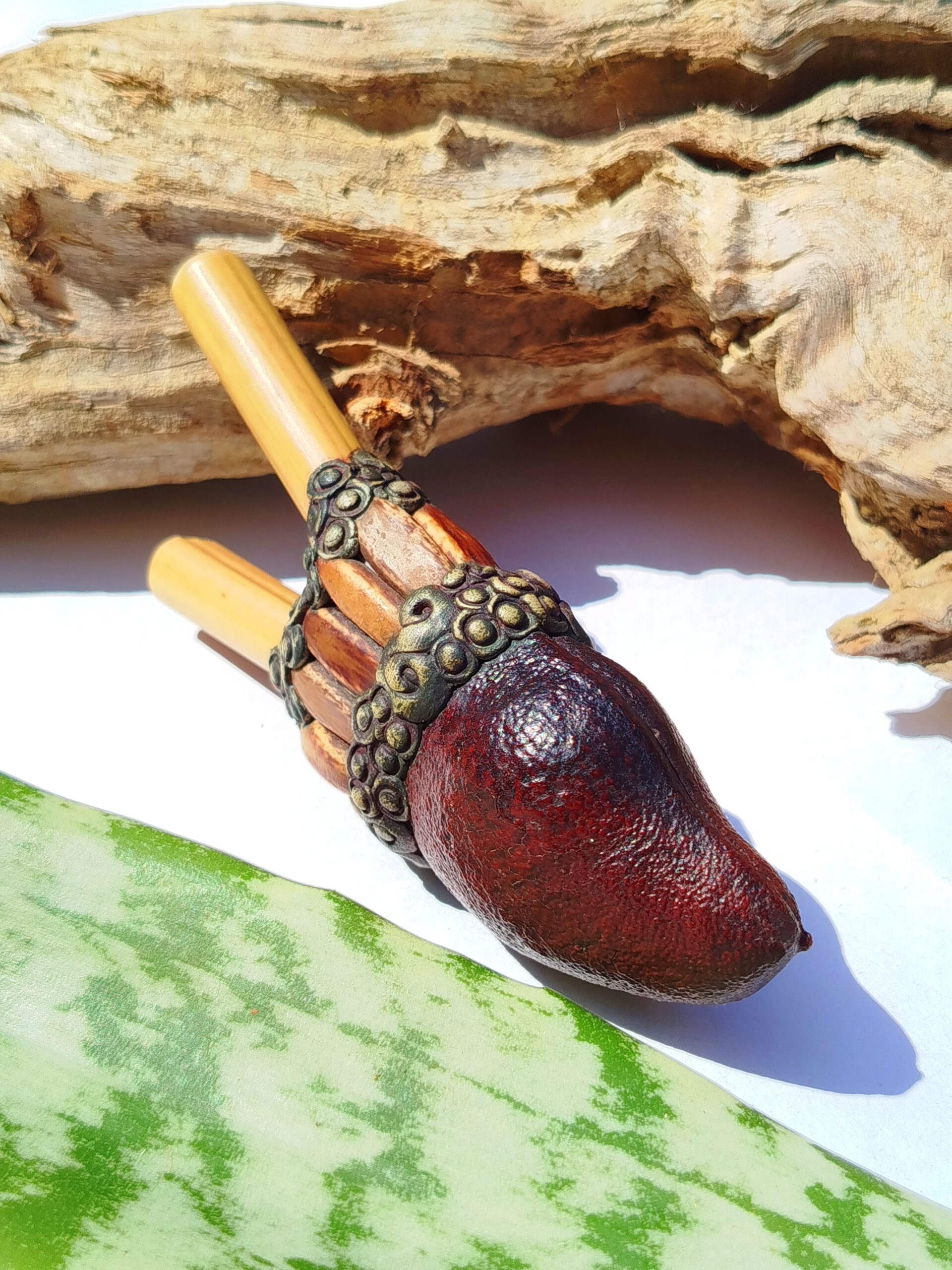 Kuripe de Bambu com Sementes | Coleção Forças da Natureza