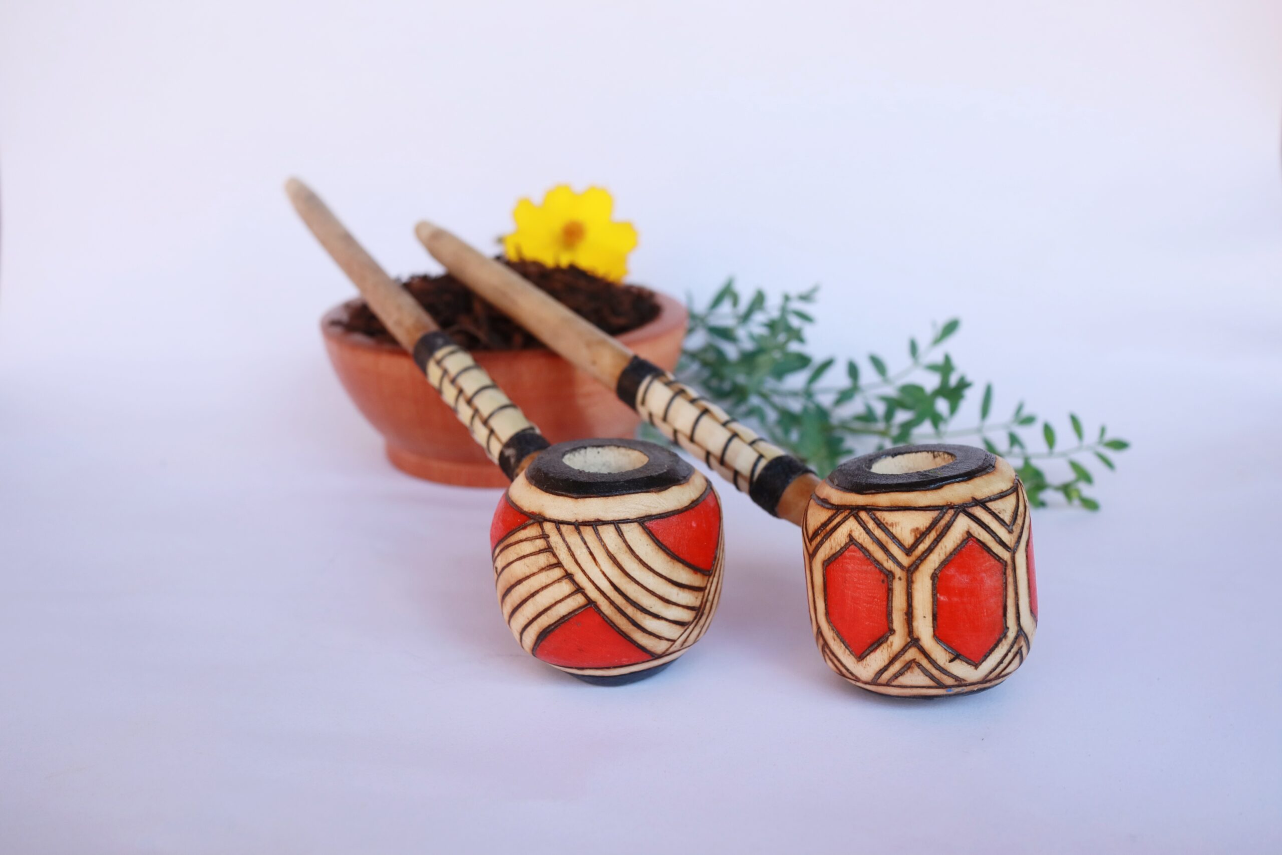 Cachimbo Vermelho de Angico | Etnia Kariri-Xocó | TAM G - Imagem 2