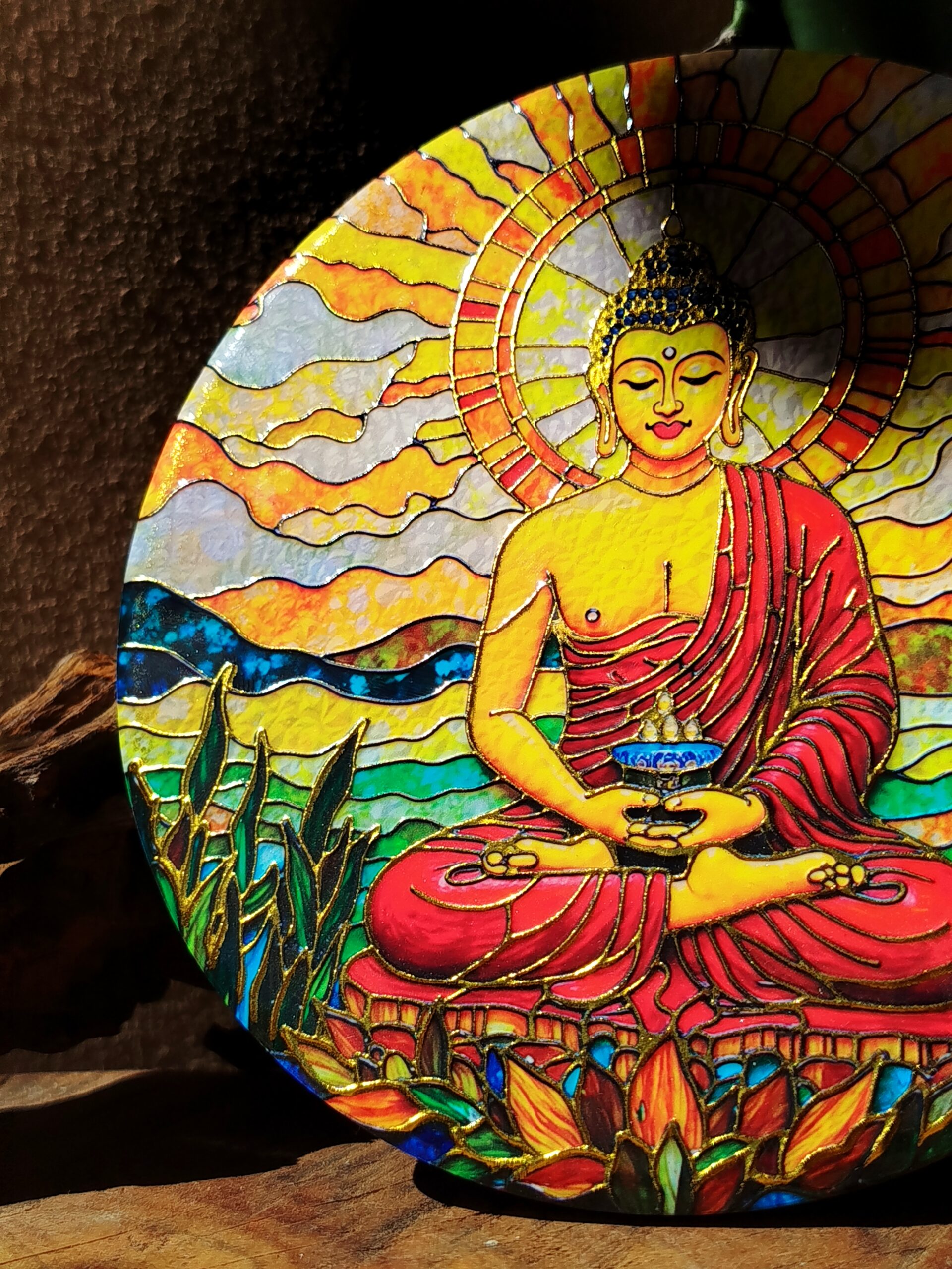 Quadro de Porcelana em Alto Relevo | Buda Solar - Imagem 3