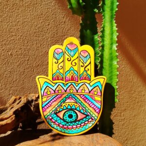 Quadro de Porcelana | Mão de Hamsá