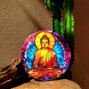 Quadro de Porcelana em Alto Relevo | Buda