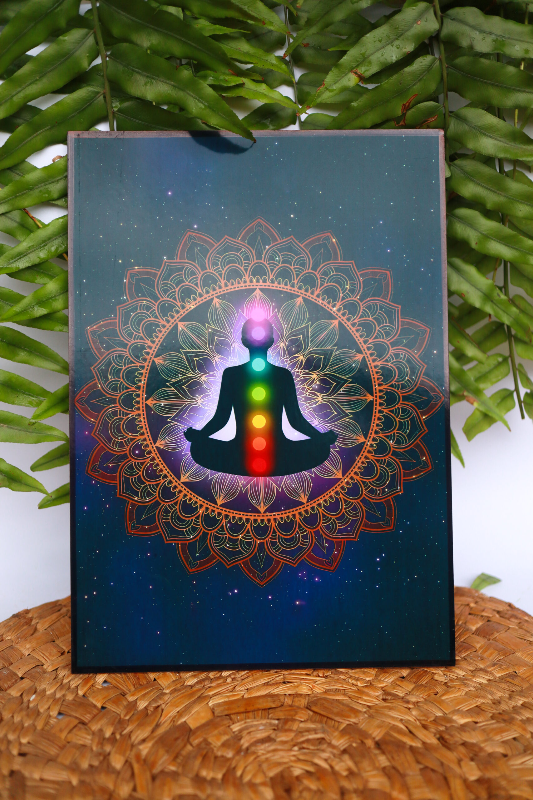 Quadro Meditação e Chakras